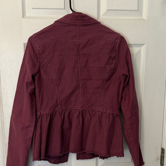 Altar'd State Deep Red Utility Jacket - Picture 4 of 4